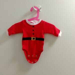 "Carter's", Santa Body Suit, Long Sleeved Onesie